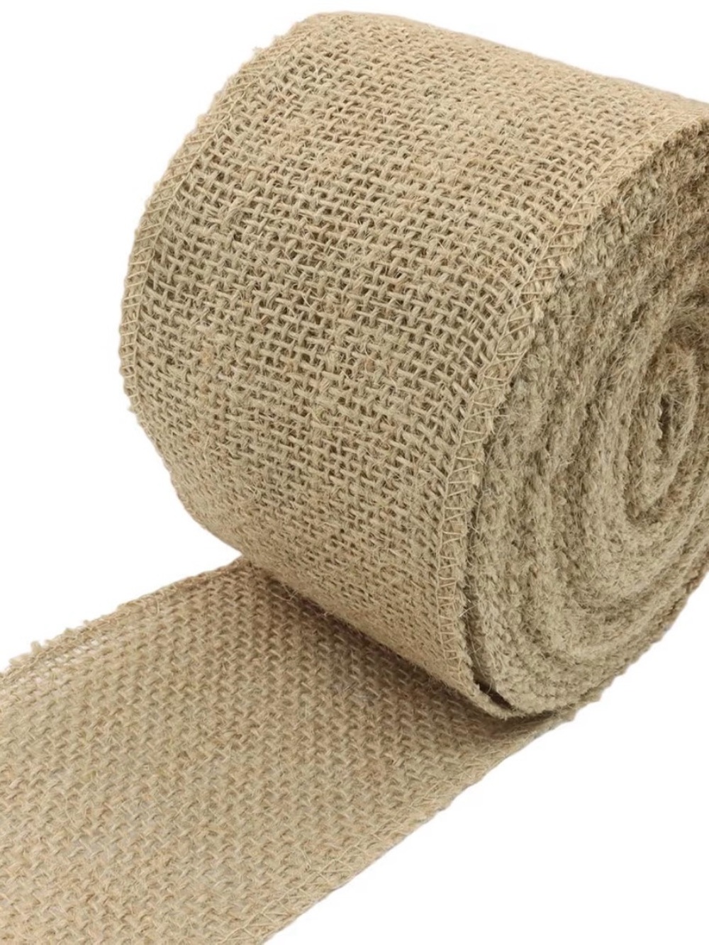 🔥5 FOR $25🔥 10 yds 3 inch wide Natural Burlap Roll Jute Ribbon